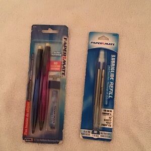 Paper Mate Blue Refill Ink and Mechanical Pencil Set